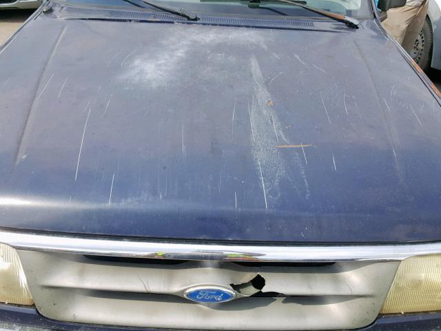 1FTCR14A4VPB36447 - 1997 FORD RANGER SUP BLUE photo 7