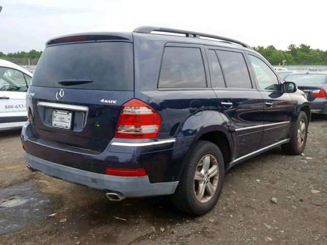 4JGBF71E47A162966 - 2007 MERCEDES-BENZ GL 450 4MA BLUE photo 4