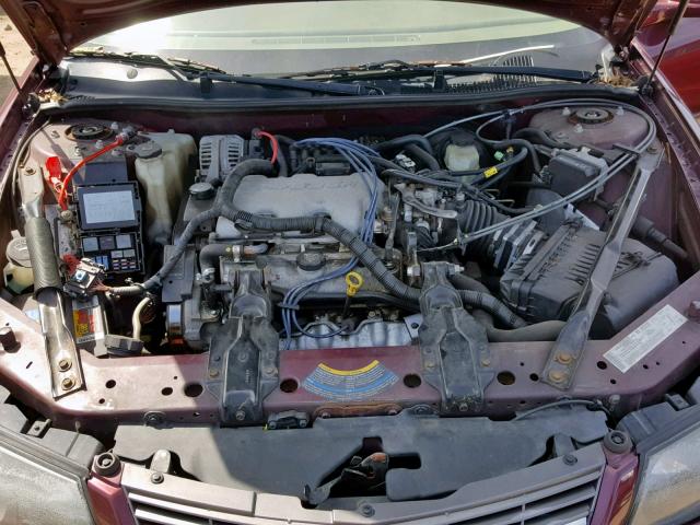 2G1WF52E149221464 - 2004 CHEVROLET IMPALA MAROON photo 7