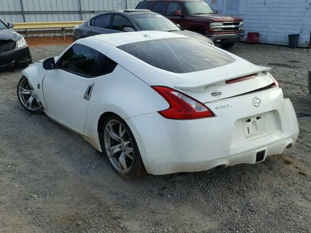 JN1AZ44E29M400531 - 2009 NISSAN 370Z WHITE photo 3