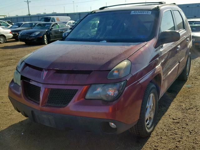 3G7DB03E75S535232 - 2005 PONTIAC AZTEK MAROON photo 2