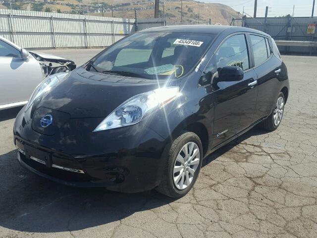 1N4AZ0CP0DC424565 - 2013 NISSAN LEAF S BLACK photo 2