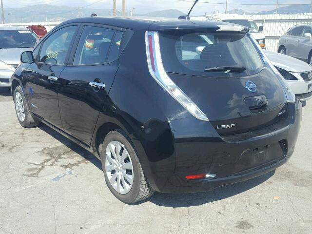 1N4AZ0CP0DC424565 - 2013 NISSAN LEAF S BLACK photo 3