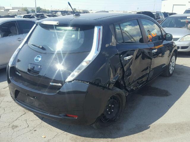 1N4AZ0CP0DC424565 - 2013 NISSAN LEAF S BLACK photo 4