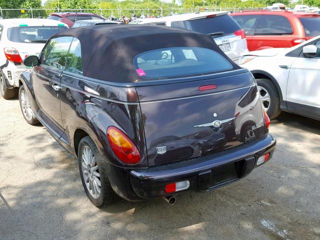 3C3AY75S55T701048 - 2005 CHRYSLER PT CRUISER BURGUNDY photo 3