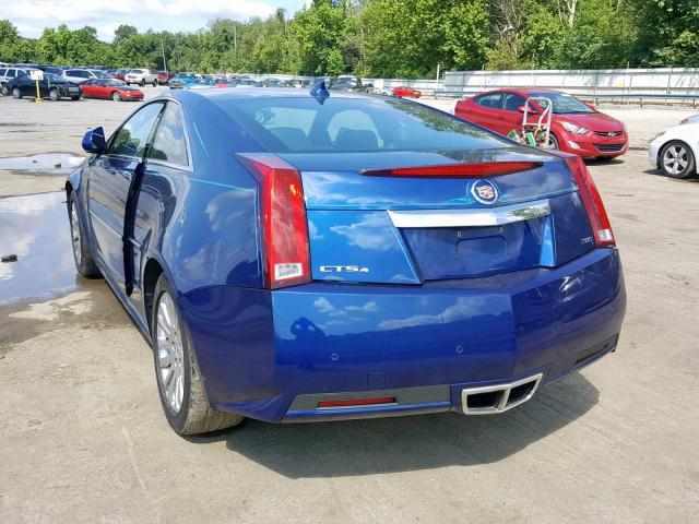 1G6DS1E3XC0104300 - 2012 CADILLAC CTS PREMIU BLUE photo 3