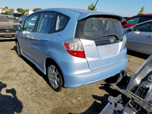 JHMGE884X9S064360 - 2009 HONDA FIT SPORT SILVER photo 3