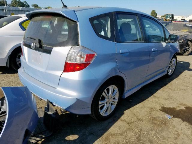 JHMGE884X9S064360 - 2009 HONDA FIT SPORT SILVER photo 4