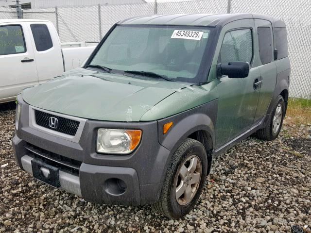 5J6YH18533L021102 - 2003 HONDA ELEMENT EX GREEN photo 2