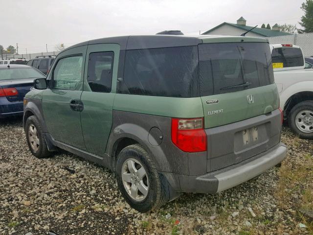 5J6YH18533L021102 - 2003 HONDA ELEMENT EX GREEN photo 3