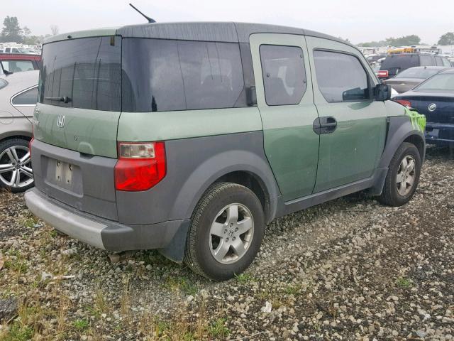 5J6YH18533L021102 - 2003 HONDA ELEMENT EX GREEN photo 4