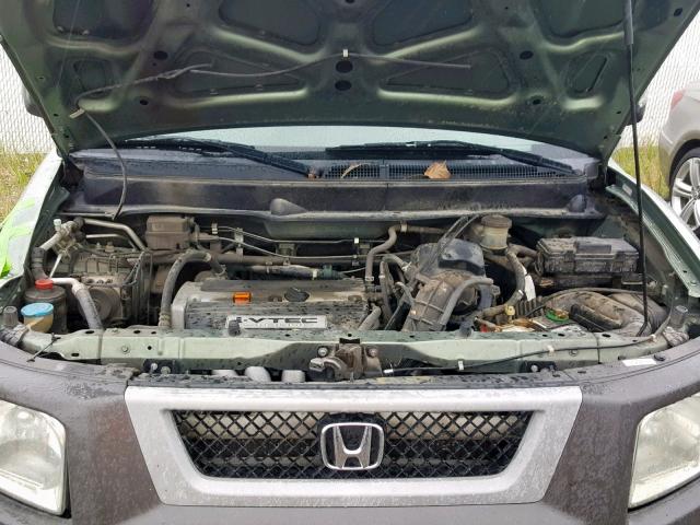 5J6YH18533L021102 - 2003 HONDA ELEMENT EX GREEN photo 7