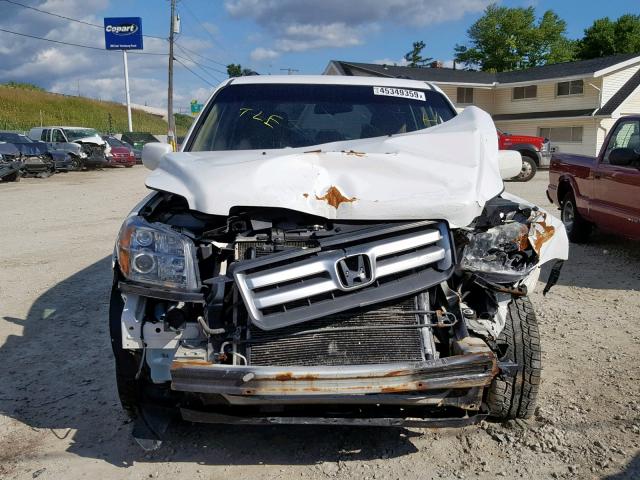 5FNYF18258B046692 - 2008 HONDA PILOT VP WHITE photo 9