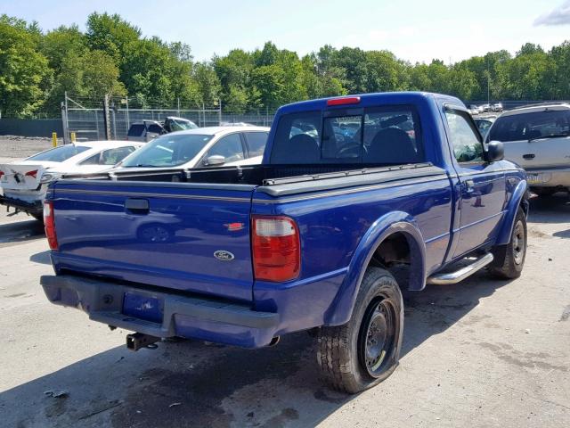 1FTYR10U53TA41907 - 2003 FORD RANGER PURPLE photo 4