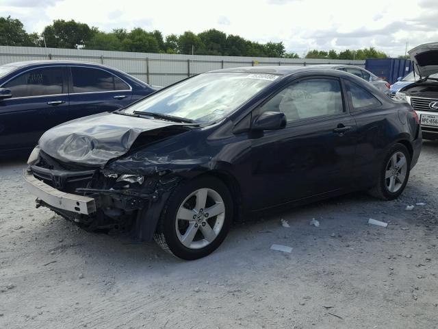 2HGFG12928H549179 - 2008 HONDA CIVIC EXL BLACK photo 2