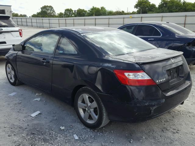 2HGFG12928H549179 - 2008 HONDA CIVIC EXL BLACK photo 3