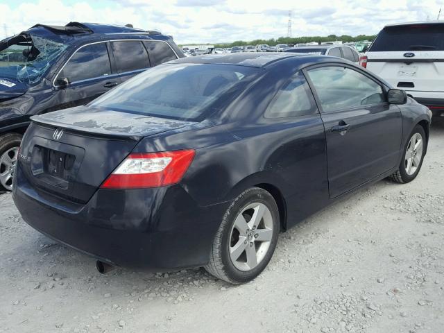 2HGFG12928H549179 - 2008 HONDA CIVIC EXL BLACK photo 4