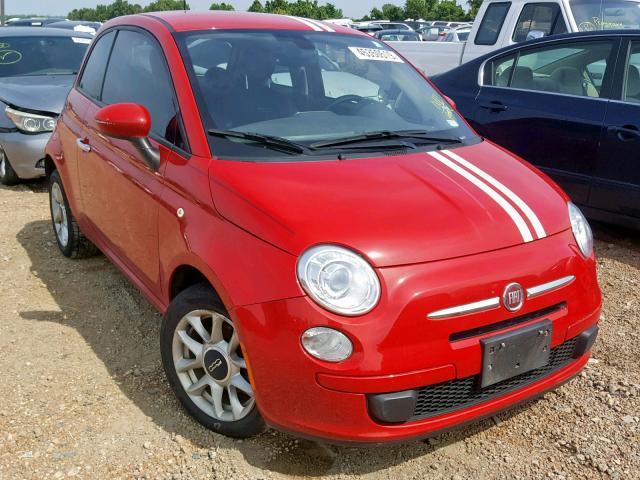 3C3CFFKR1GT130316 - 2016 FIAT 500 EASY RED photo 1