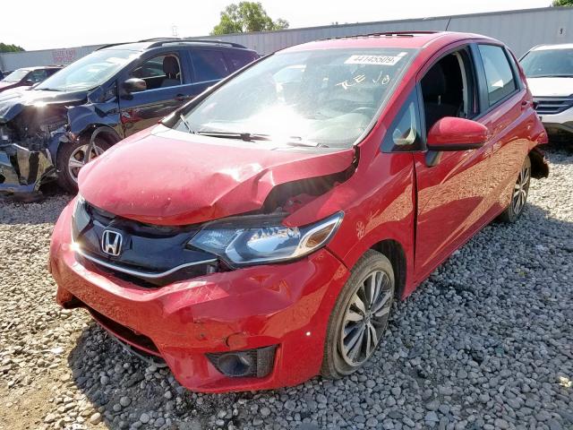 JHMGK5H78GX043153 - 2016 HONDA FIT EX RED photo 2