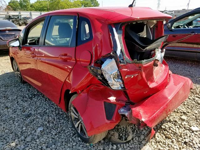 JHMGK5H78GX043153 - 2016 HONDA FIT EX RED photo 3