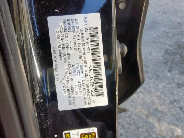 JM3ER29L880213303 - 2008 MAZDA CX-7 BLACK photo 10