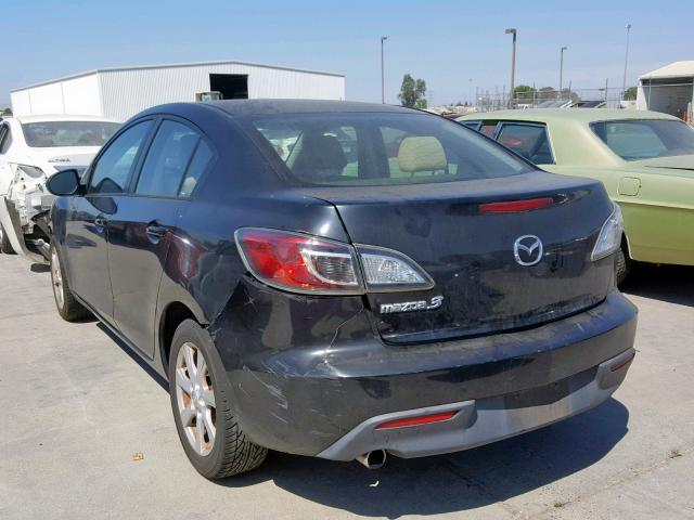 JM1BL1SG1A1164594 - 2010 MAZDA 3 I BLACK photo 3