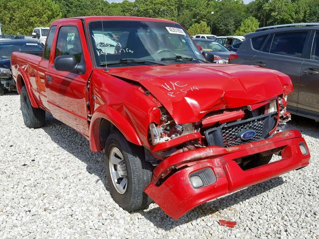 1FTYR14U74PB40426 - 2004 FORD RANGER SUP RED photo 1