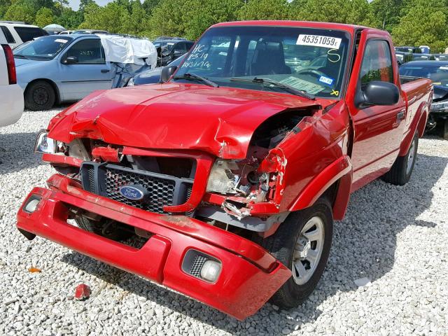 1FTYR14U74PB40426 - 2004 FORD RANGER SUP RED photo 2