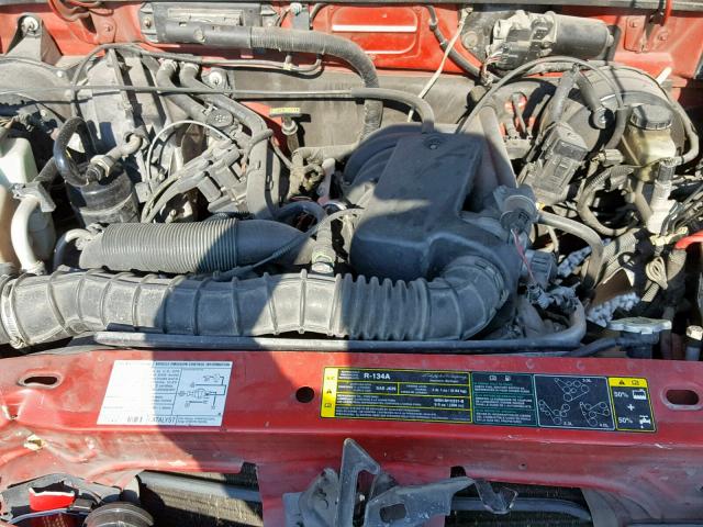 1FTYR14U74PB40426 - 2004 FORD RANGER SUP RED photo 7