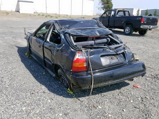 2HGEJ6440WH119918 - 1998 HONDA CIVIC DX BLACK photo 3