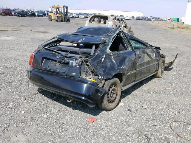 2HGEJ6440WH119918 - 1998 HONDA CIVIC DX BLACK photo 4