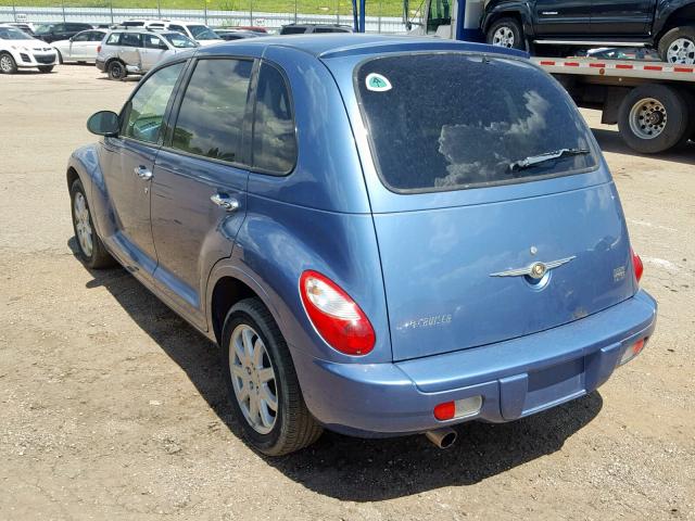 3A8FY58B77T591360 - 2007 CHRYSLER PT CRUISER BLUE photo 3