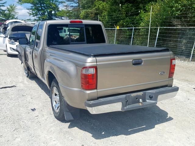 1FTYR44U74PA51294 - 2004 FORD RANGER SUP BEIGE photo 3