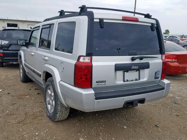 1J8HG48KX7C624238 - 2007 JEEP COMMANDER SILVER photo 3