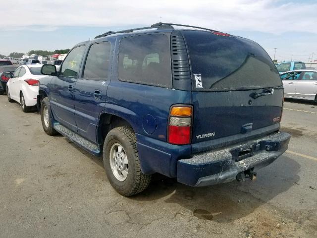 1GKEK63UX5J140919 - 2005 GMC YUKON DENA BLUE photo 3