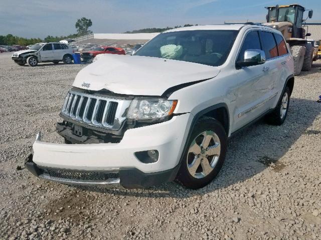 1C4RJEBG1DC520353 - 2013 JEEP GRAND CHER WHITE photo 2