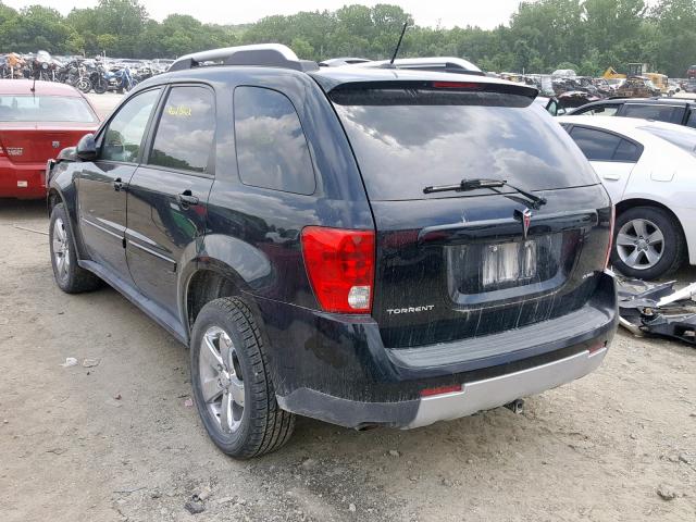 2CKDL43F186312923 - 2008 PONTIAC TORRENT BLACK photo 3