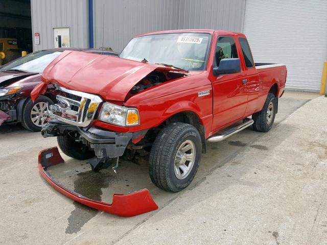 1FTYR15E38PB04794 - 2008 FORD RANGER SUP RED photo 2