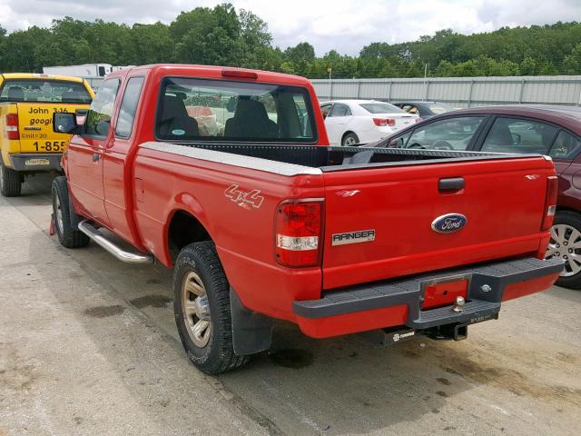 1FTYR15E38PB04794 - 2008 FORD RANGER SUP RED photo 3