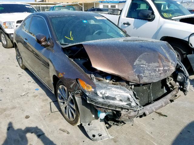 1HGCT2B85EA001344 - 2014 HONDA ACCORD EXL BROWN photo 1