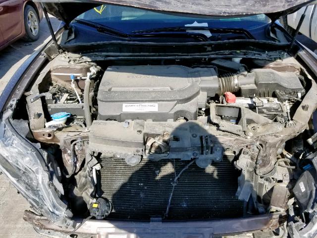 1HGCT2B85EA001344 - 2014 HONDA ACCORD EXL BROWN photo 7