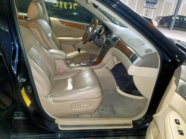 JTHBA30G655138560 - 2005 LEXUS ES330 BLUE photo 5