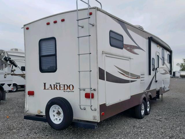 4YDF33528DE601966 - 2013 KEYSTONE LAREDO WHITE photo 4