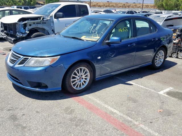 YS3FB49Y881152479 - 2008 SAAB 9-3 2.0T BLUE photo 2