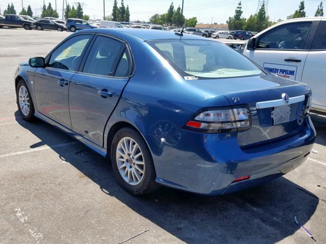 YS3FB49Y881152479 - 2008 SAAB 9-3 2.0T BLUE photo 3