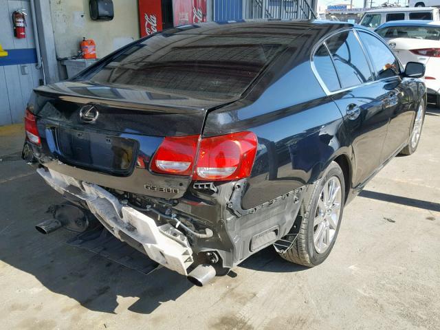 JTHBH96S565041247 - 2006 LEXUS GS 300 BLACK photo 4