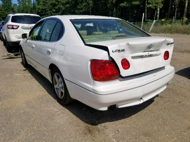 JT8BD69S540199507 - 2004 LEXUS GS 300 WHITE photo 3