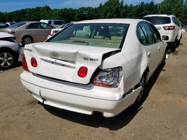 JT8BD69S540199507 - 2004 LEXUS GS 300 WHITE photo 4