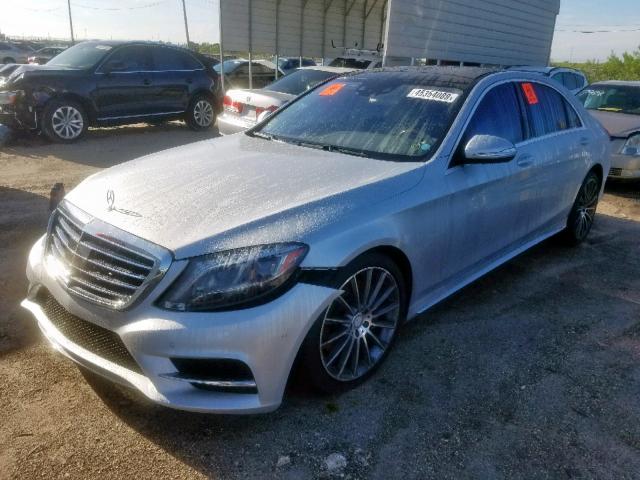 WDDUG8CB8EA062228 - 2014 MERCEDES-BENZ S 550 SILVER photo 2