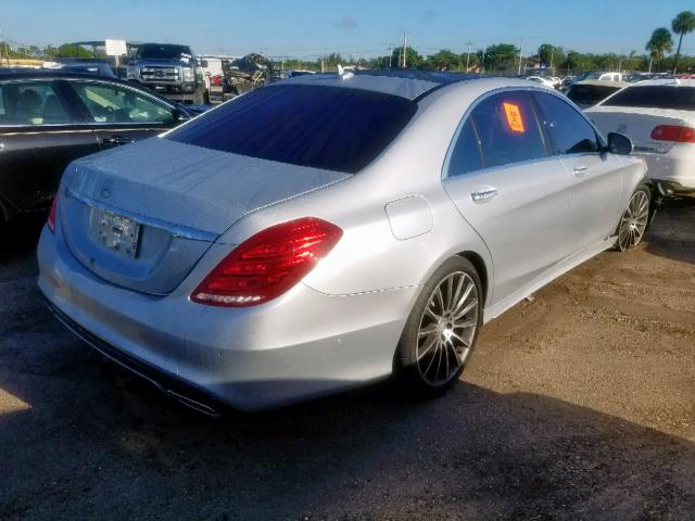 WDDUG8CB8EA062228 - 2014 MERCEDES-BENZ S 550 SILVER photo 4